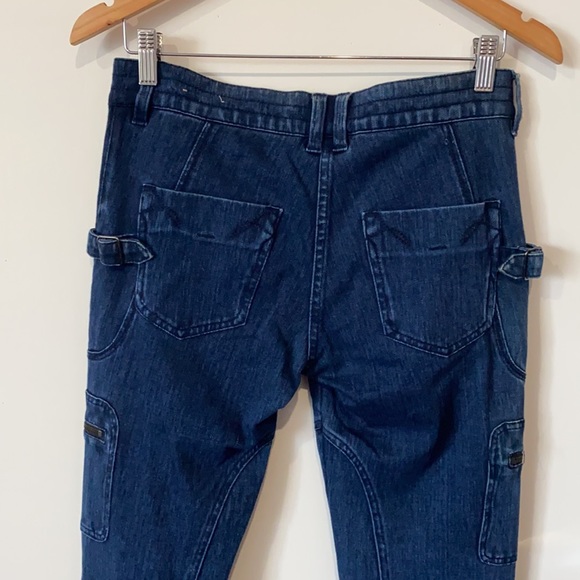 French Connection Womens Skinny Jeans Blue Medium Washed AU 10 Zip Fly - Picture 7 of 9